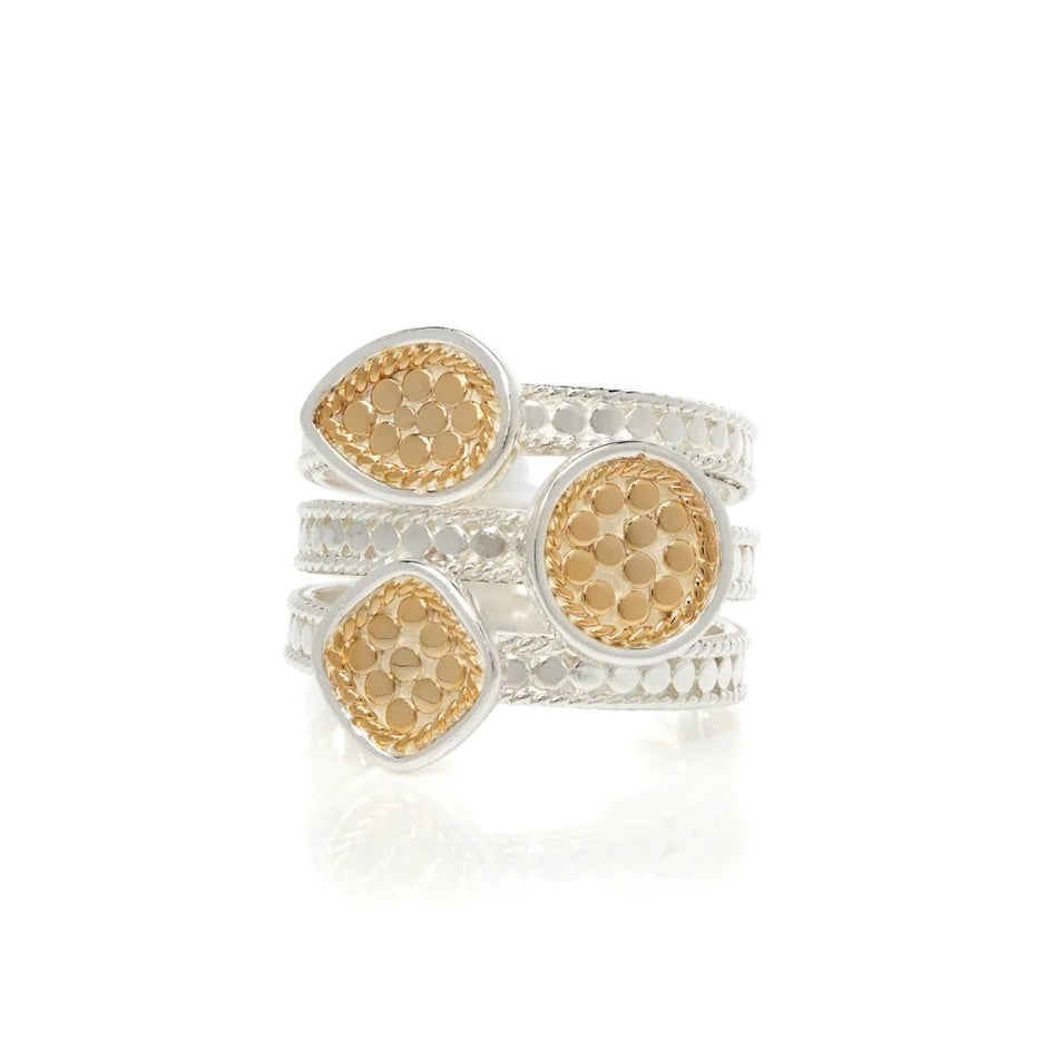 Anna Beck 4180RTWT Mixed stacking ring