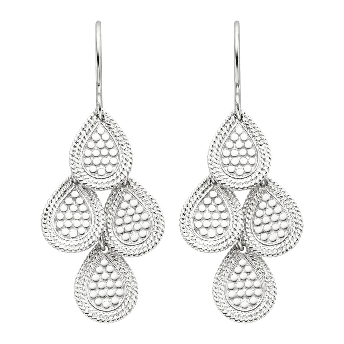 Anna Beck 4297E Silver Chandalier earrings