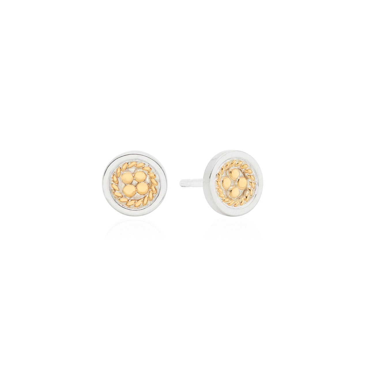 Anna Beck ER10298TWT Smooth rim studs