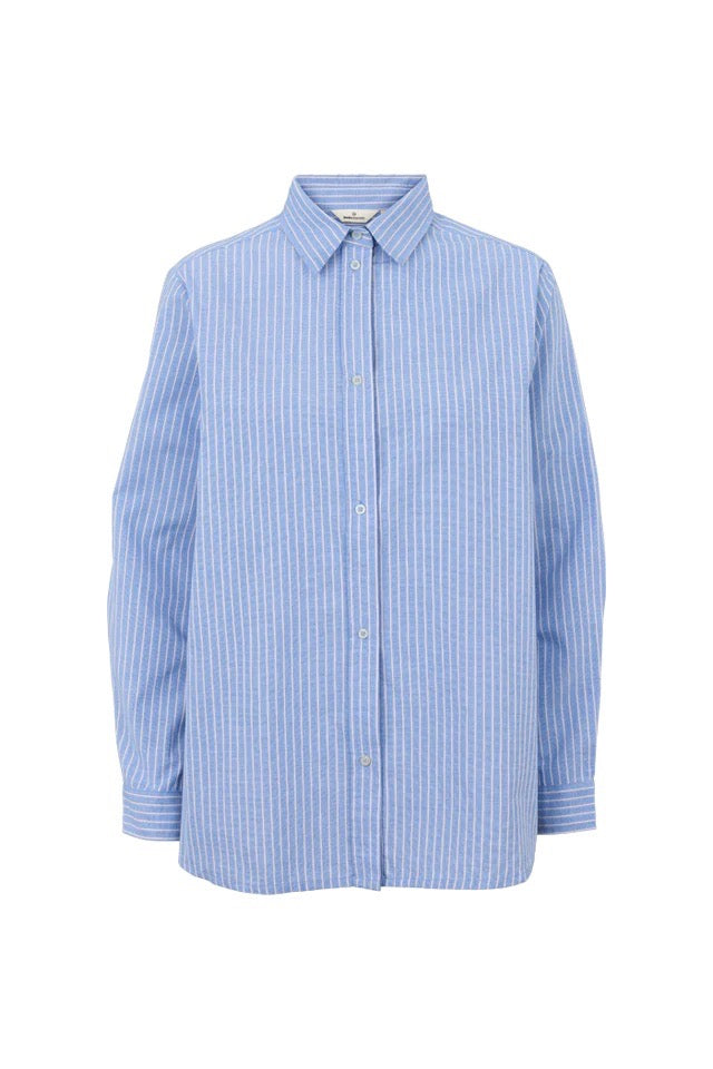Basic Apparel Silje LS Shirt Blue