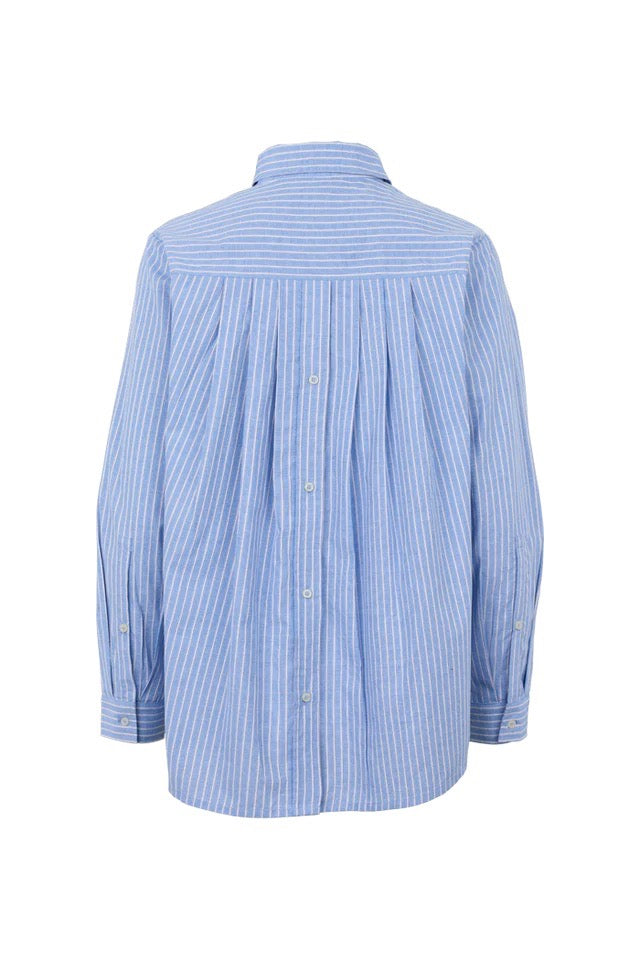 Basic Apparel Silje LS Shirt Blue