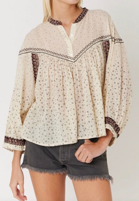 Berenice Bevella print blouse