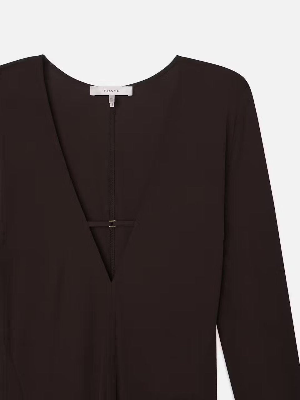 Frame  Deep V Jersey Dress