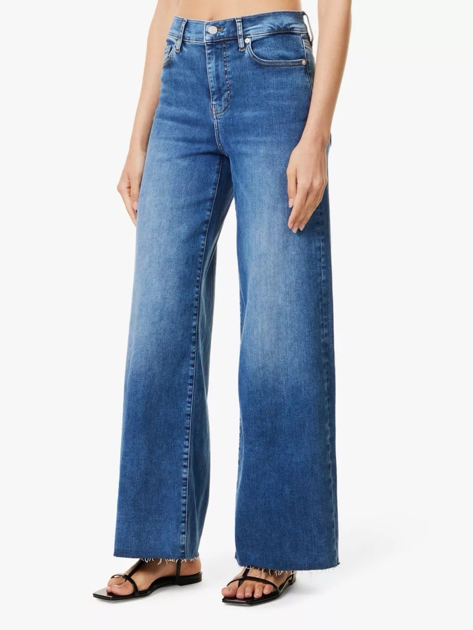 Frame  Le Slim Palazzo raw fray