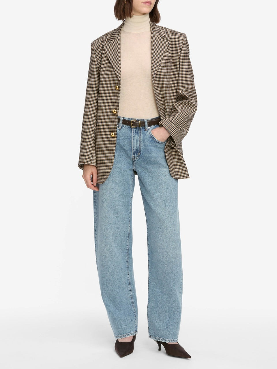 Frame  Low Slung Barrel Jeans