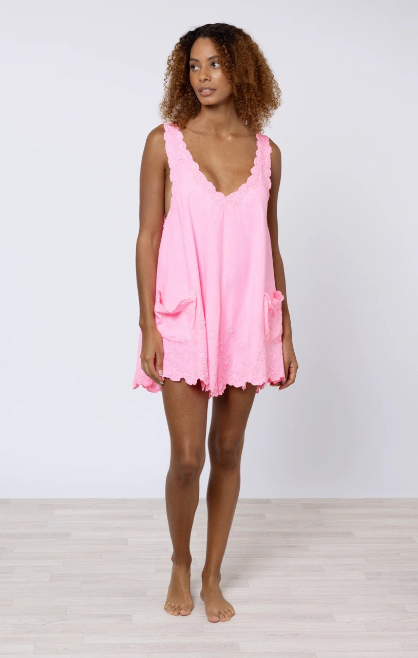 Juliet Dunn Poplin Low Back Dress