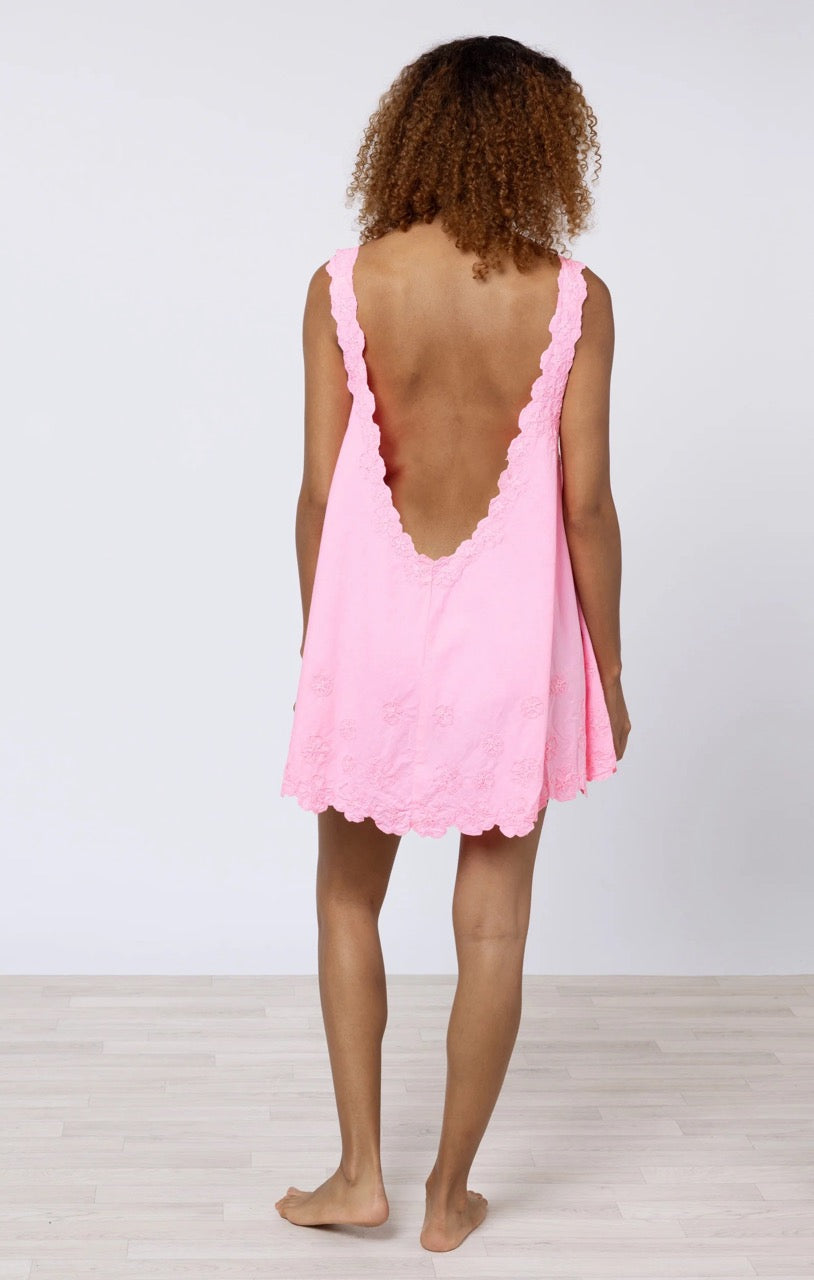 Juliet Dunn Poplin Low Back Dress