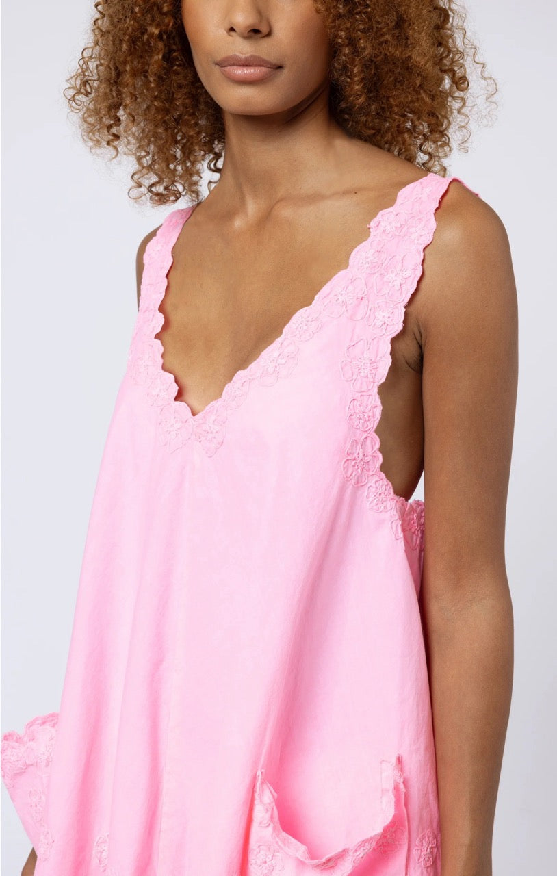Juliet Dunn Poplin Low Back Dress