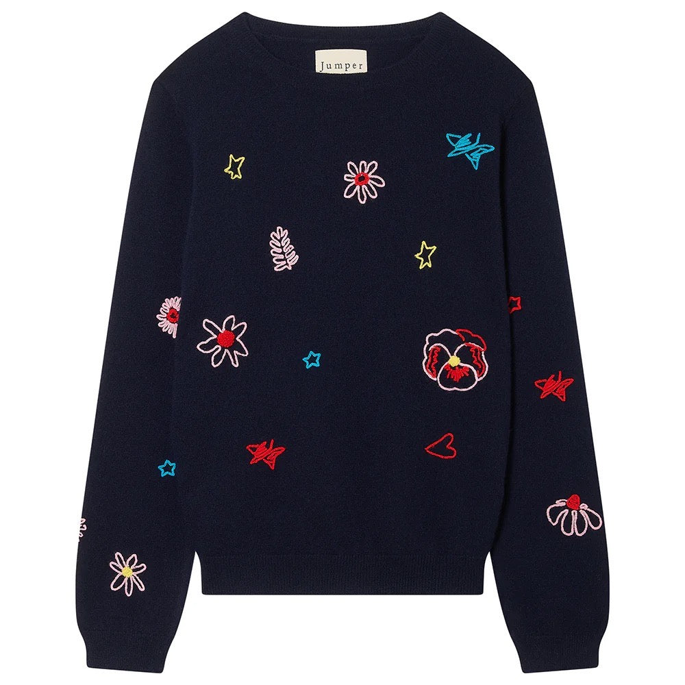 Jumper1234 Floral Tribute Crew Sweater