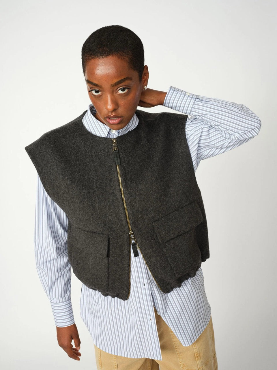 MosMosh MMElise Loisa Vest  Phantom