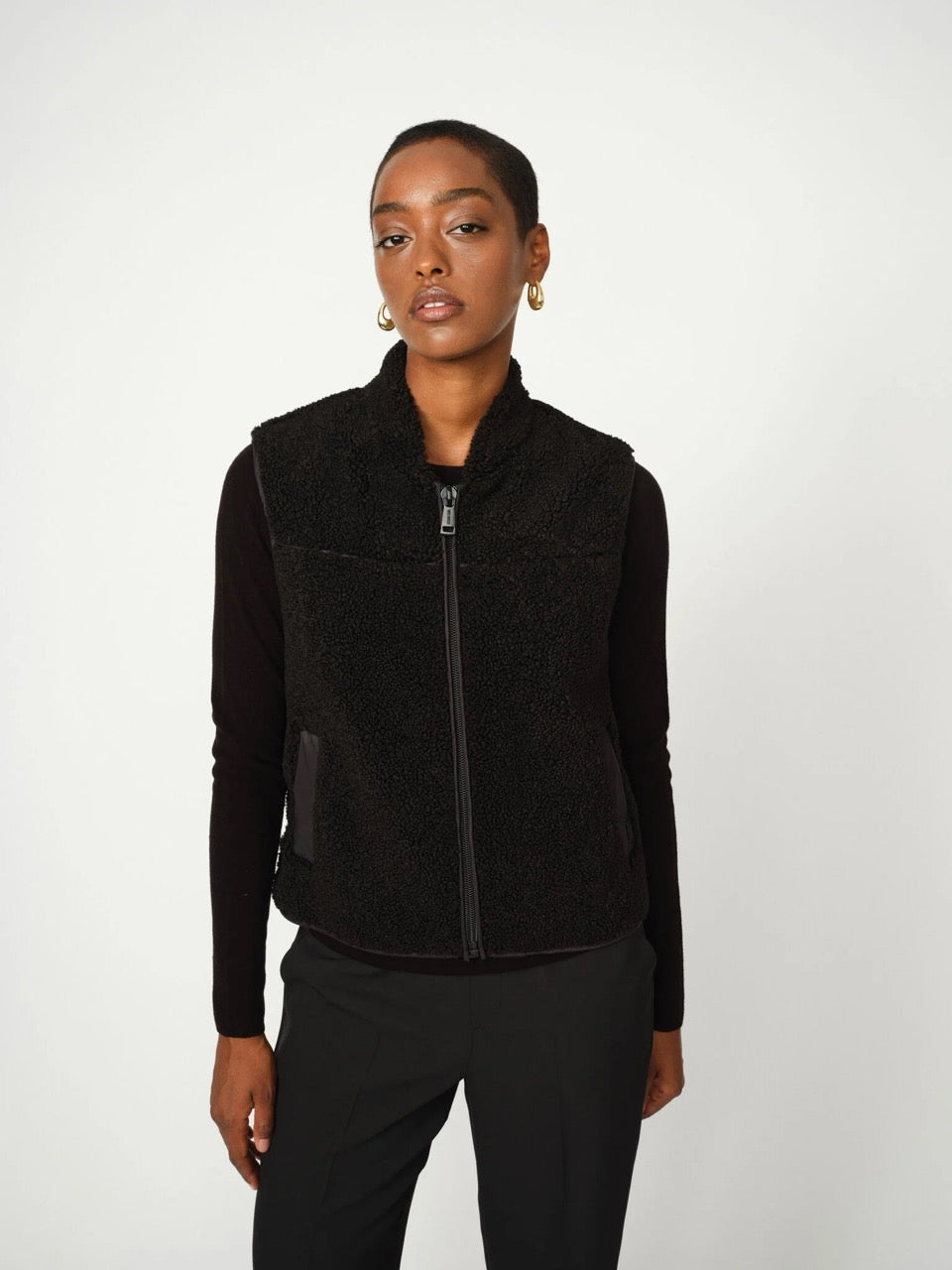 MosMosh MMRowe Teddy Waistcoat Black