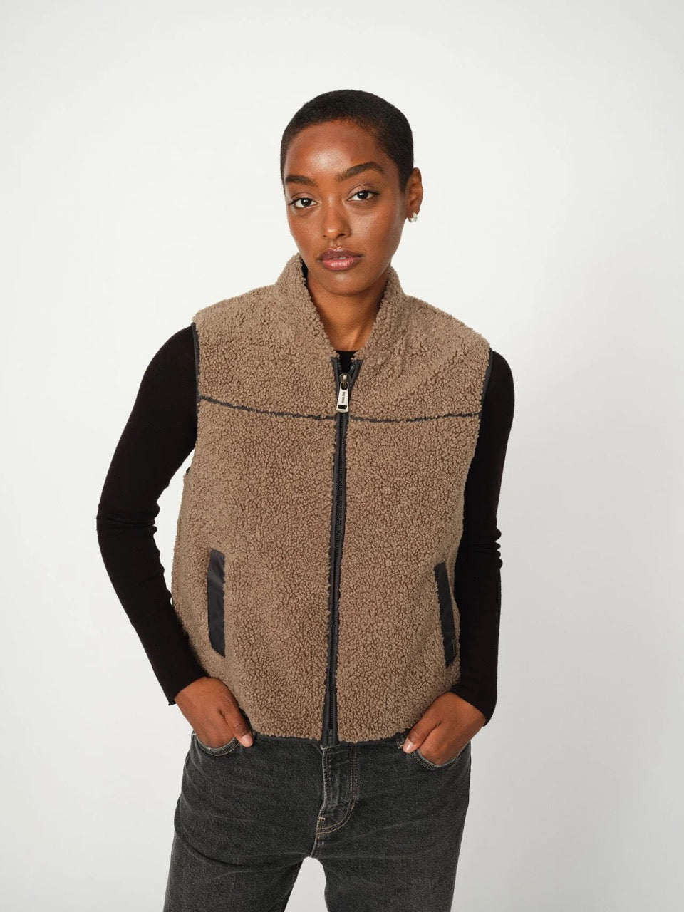 MosMosh MMRowe Teddy Waistcoat Falcon