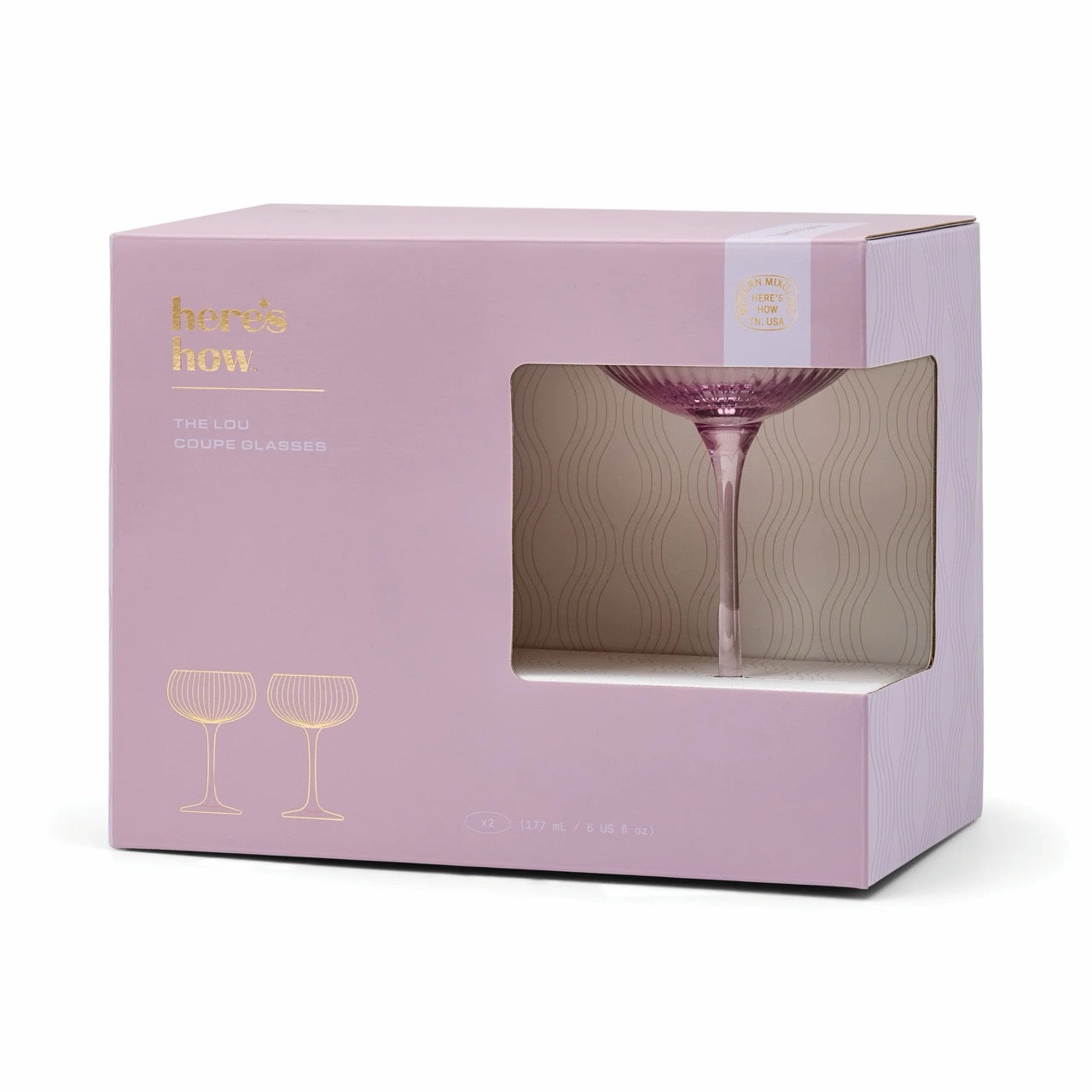 PaddyWax Lou Coupe Glass Lilac