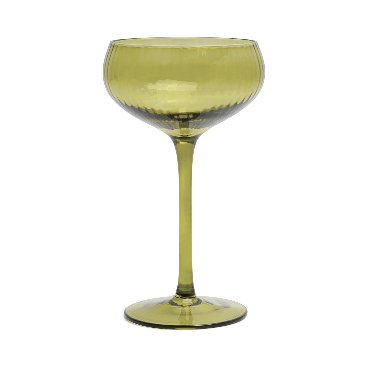 PaddyWax Lou Coupe Glass Olive