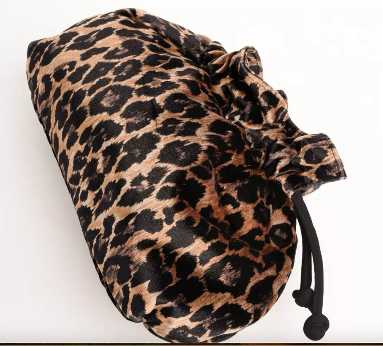 Penelope Chilvers Puffball leopard clutch