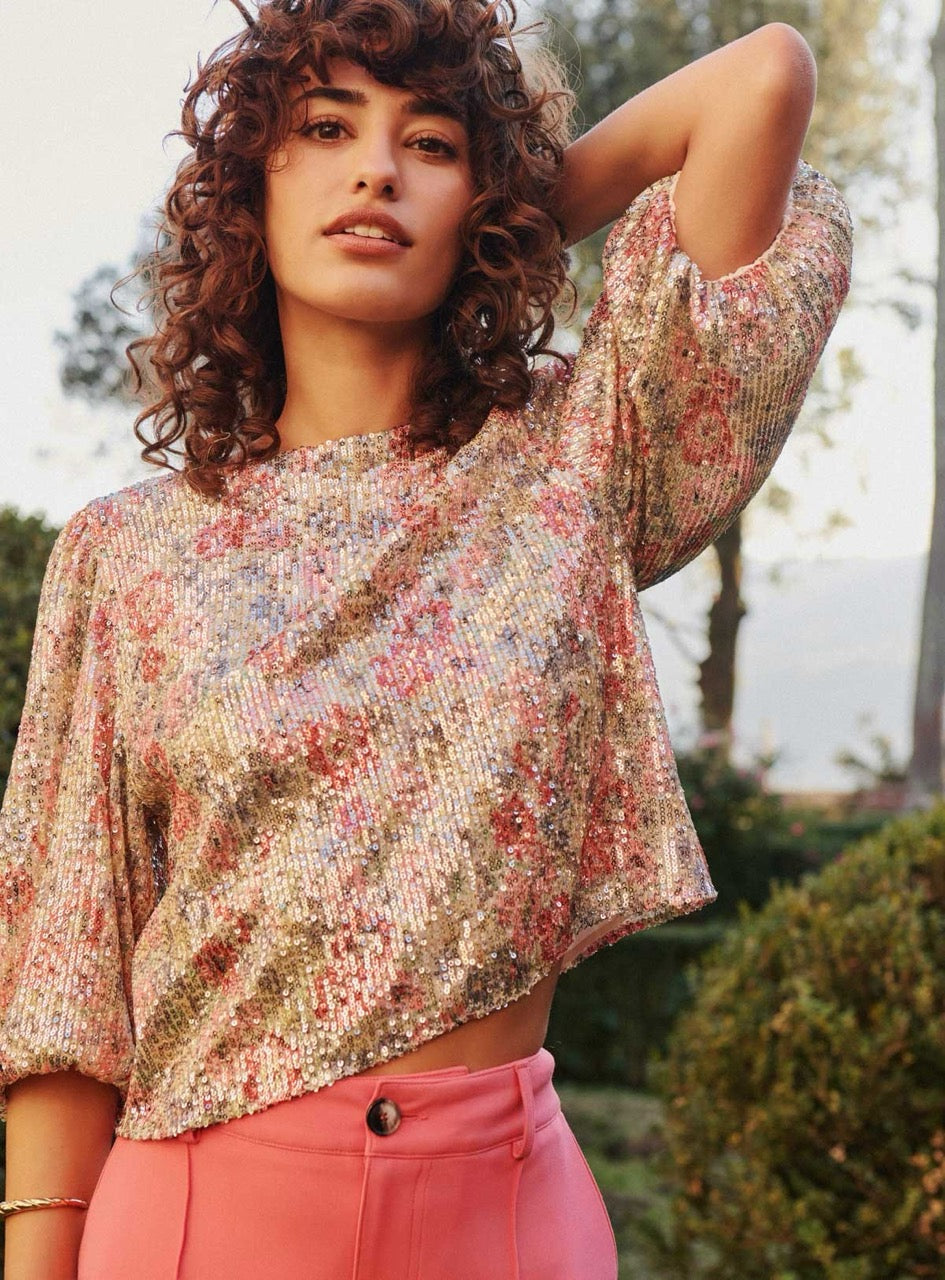 Petite Mendigote Teya Glitter Blouse