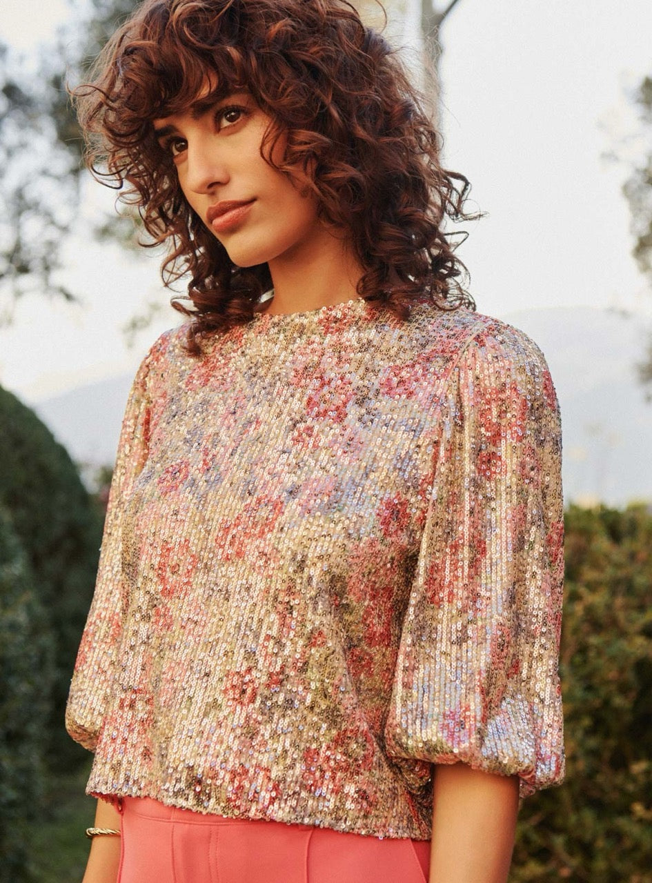 Petite Mendigote Teya Glitter Blouse
