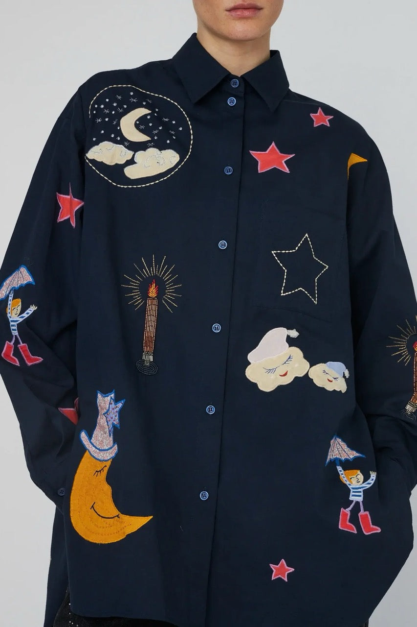 StellaNovaBeadEmbelishedShirt_Navy_2