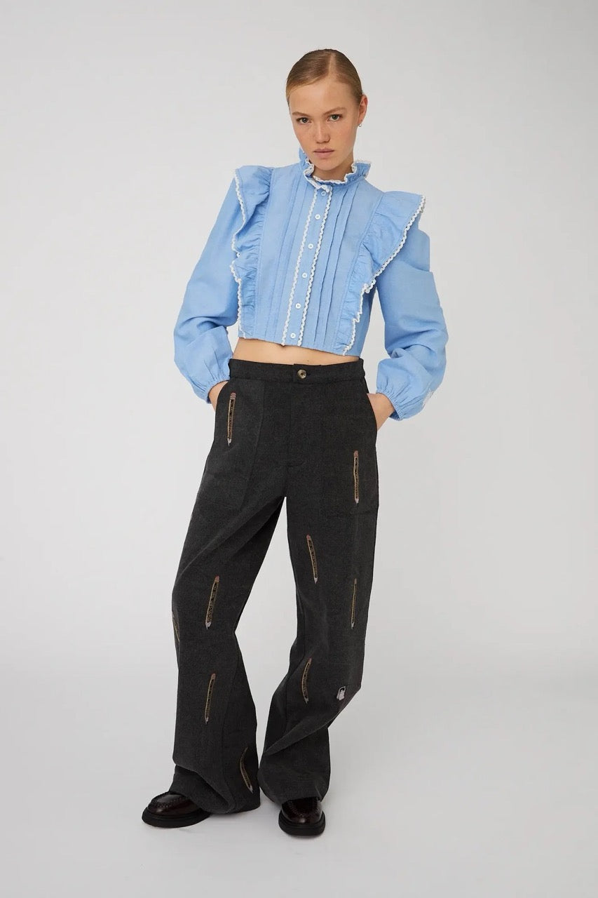 Stella Nova Chambray Cropped Shirt