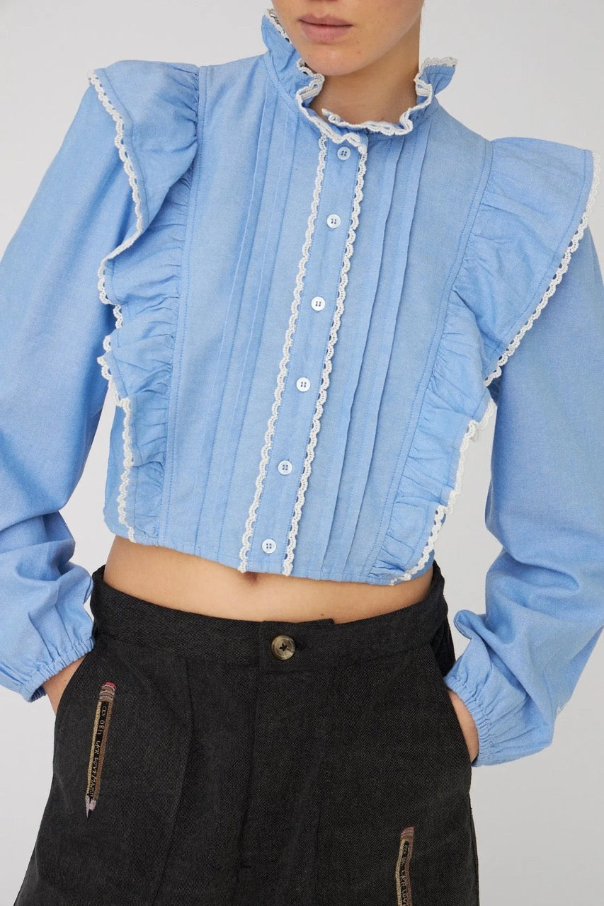 Stella Nova Chambray Cropped Shirt