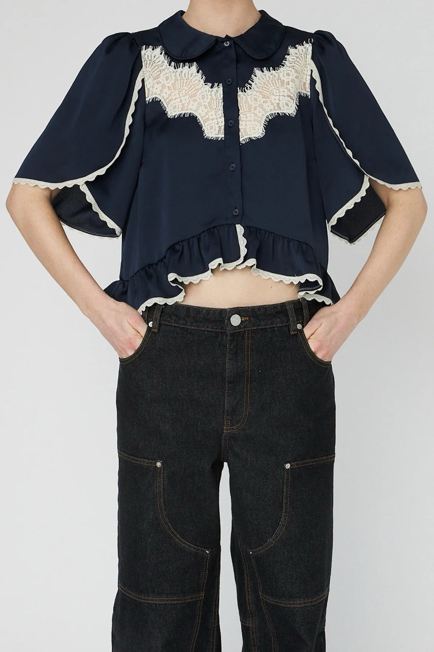 Stella Nova Delicate Lace S Sleeve blouse