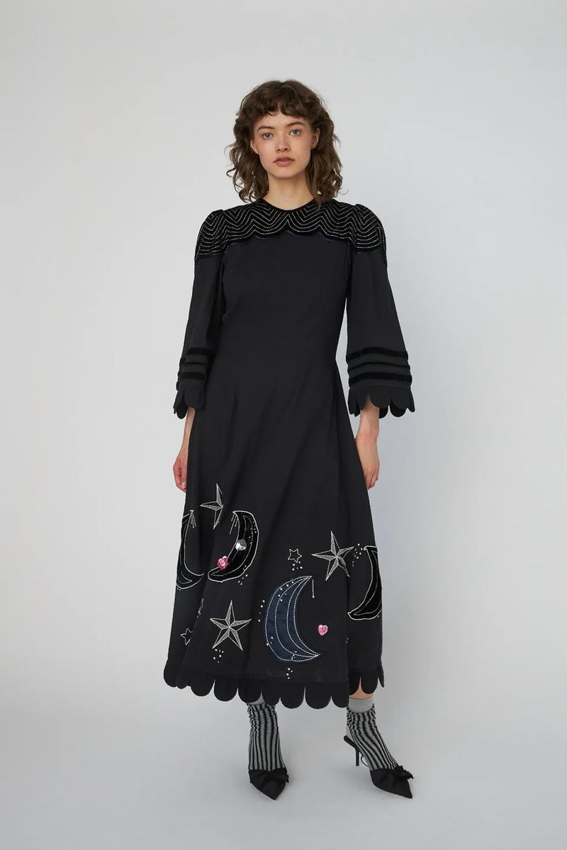 Stella Rosa Moon Rack Stella Nova Moon and Star Embroidered Dress – Tuula