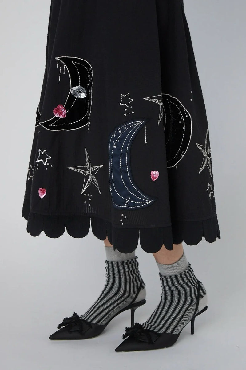 Stella Nova Moon and Star Embroidered Dress – Tuula