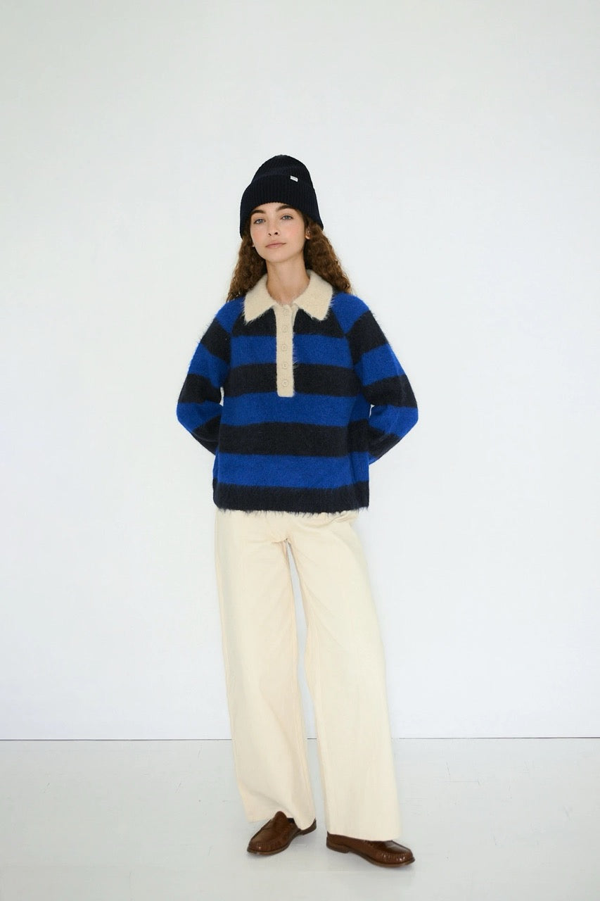 The Tiny Big Sister Frank Striped Polo