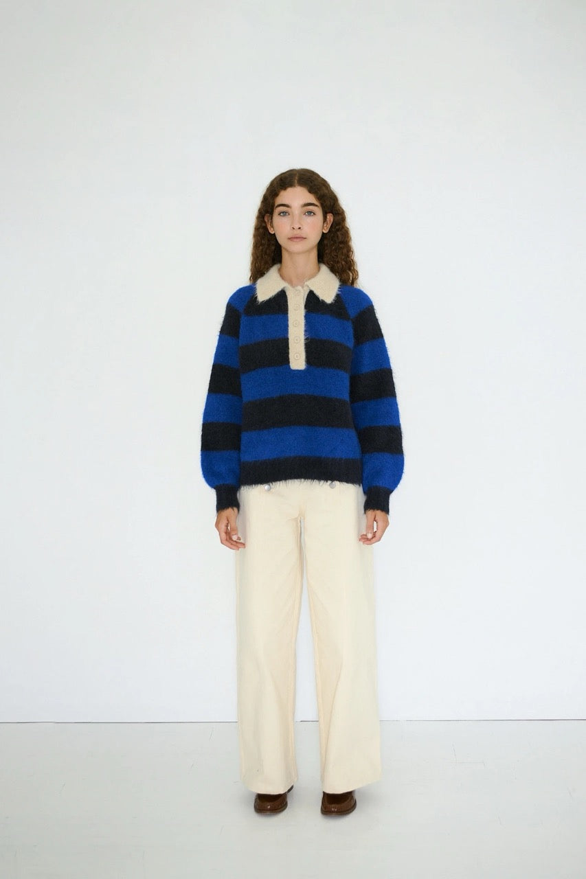 The Tiny Big Sister Frank Striped Polo