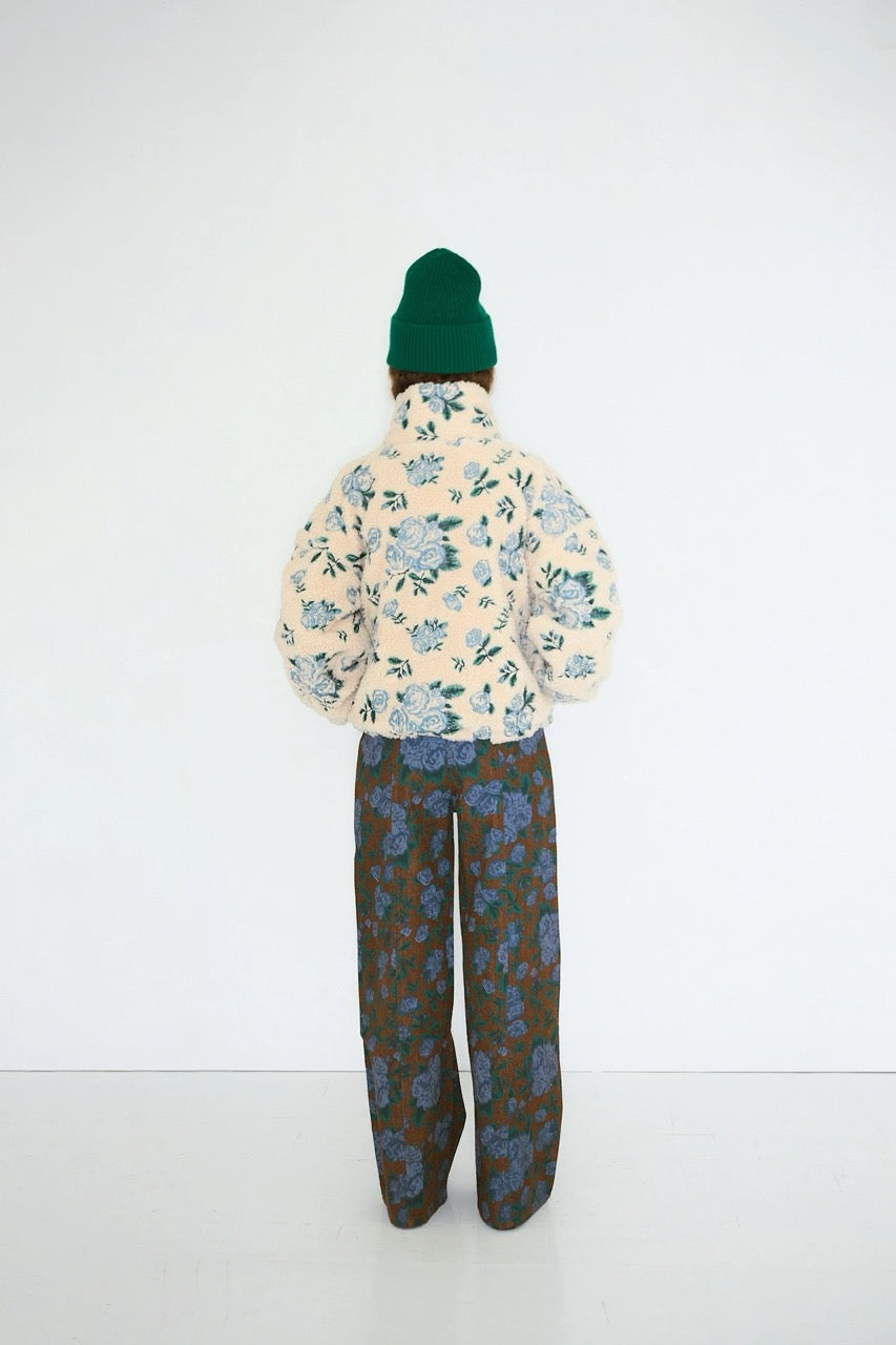 The Tiny Big Sister Roses Sherpa Jacket