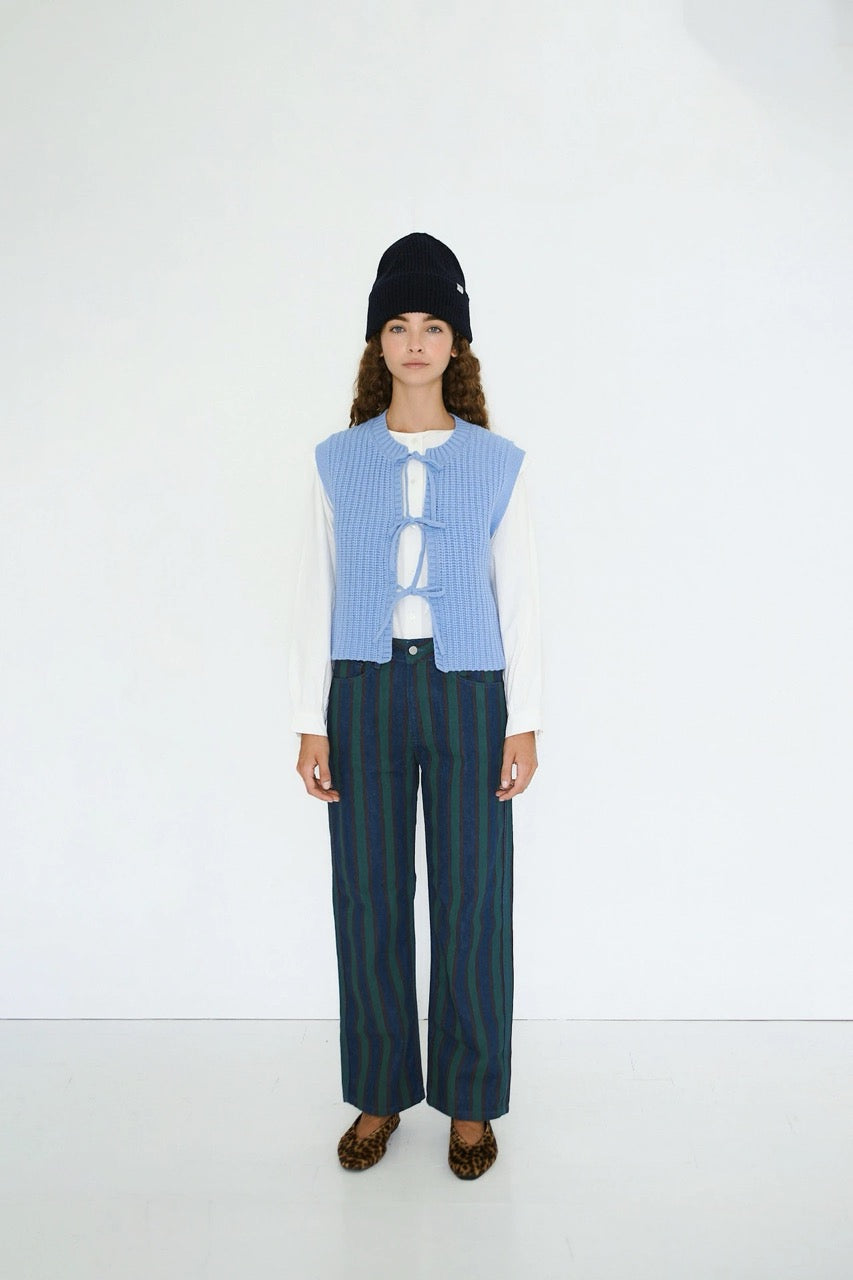 The Tiny Big Sister Tie Detailed Vest