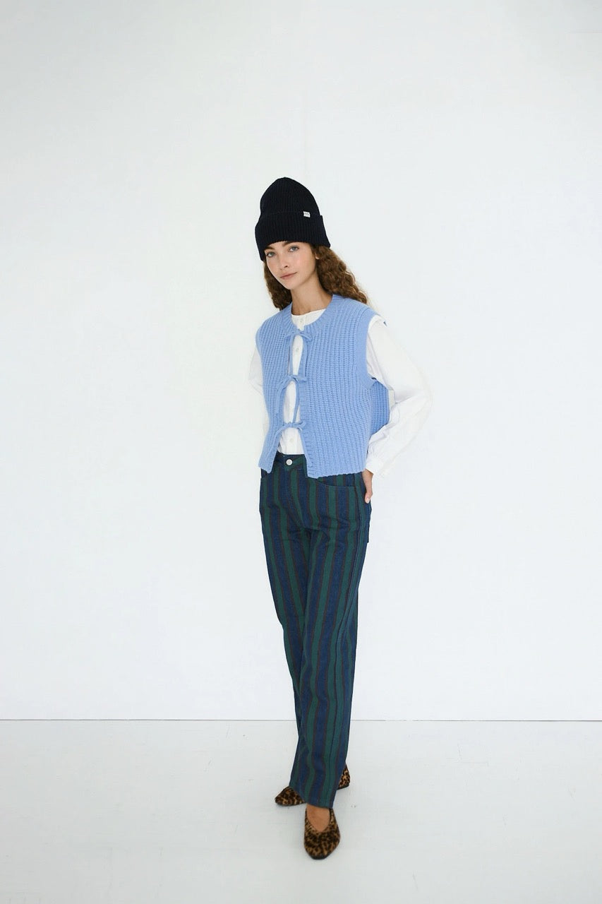 The Tiny Big Sister Tie Detailed Vest