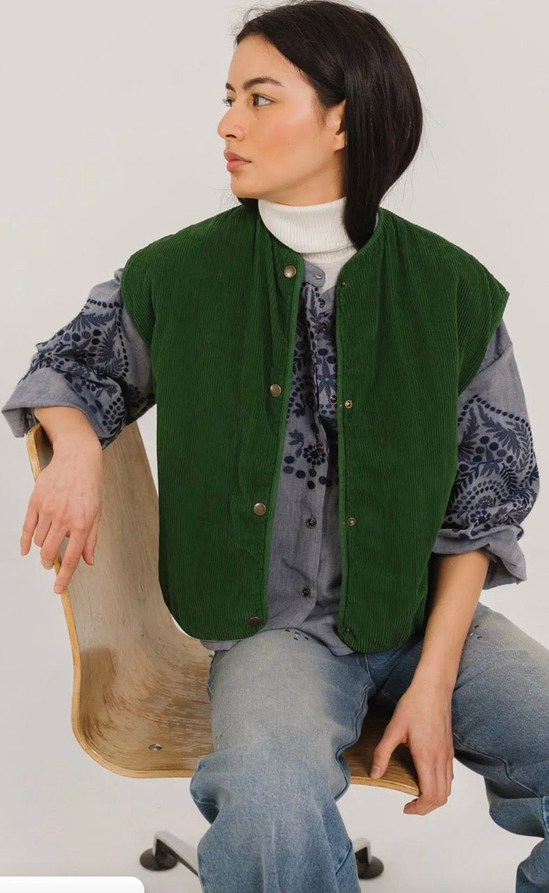 Tinsels Dacci Molly Gilet Green