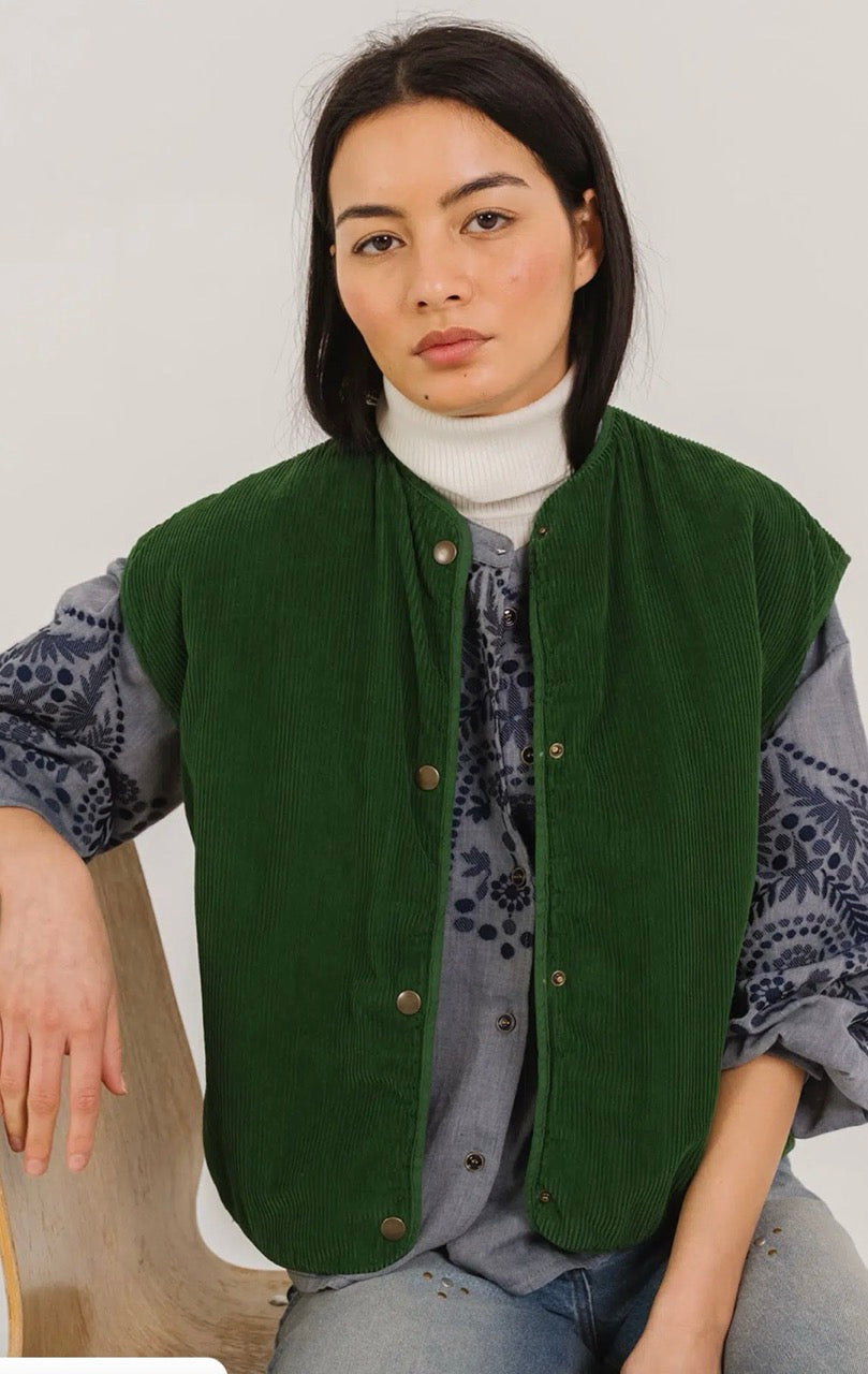 Tinsels Dacci Molly Gilet Green