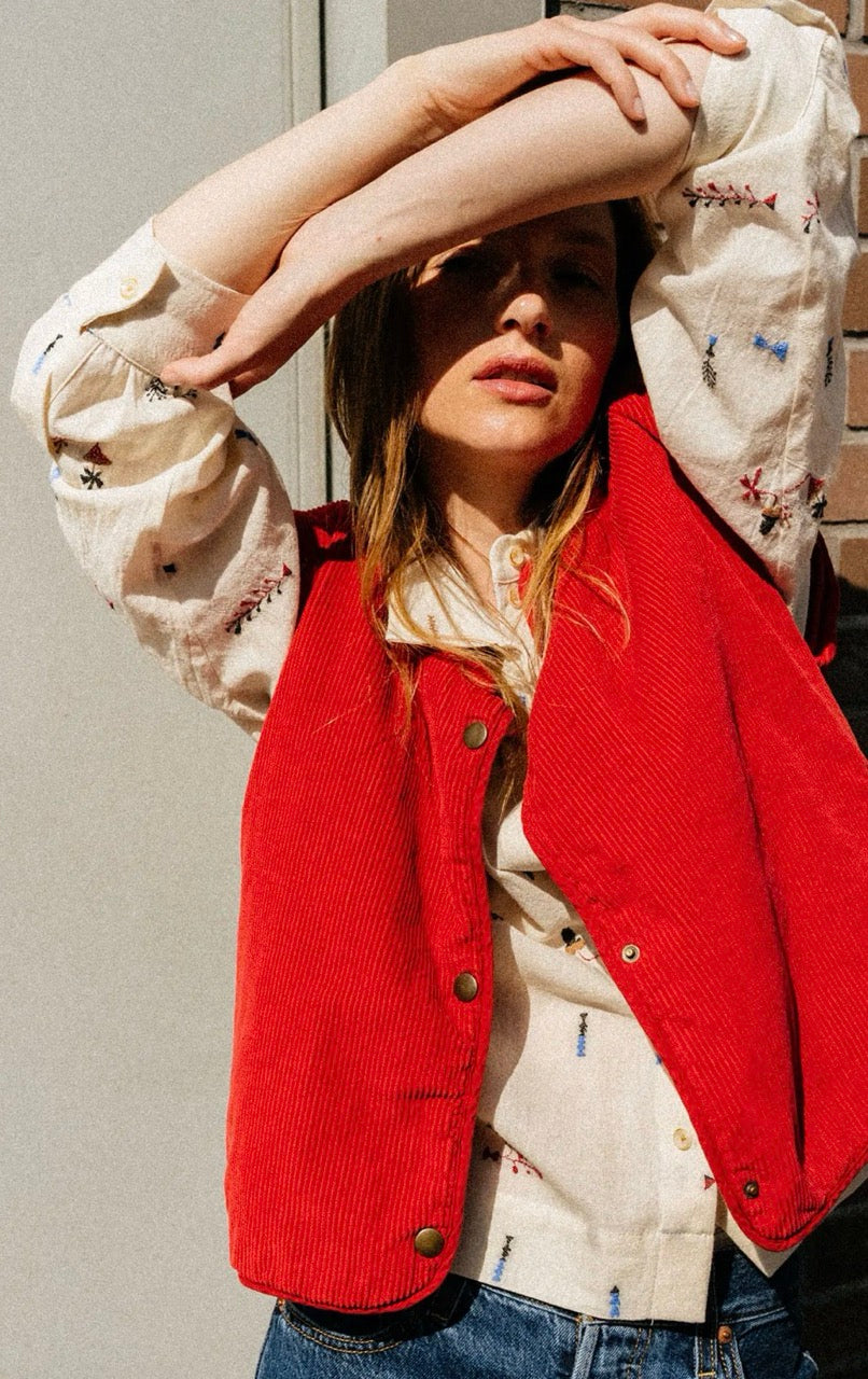 Tinsels Dacci Molly Gilet Red