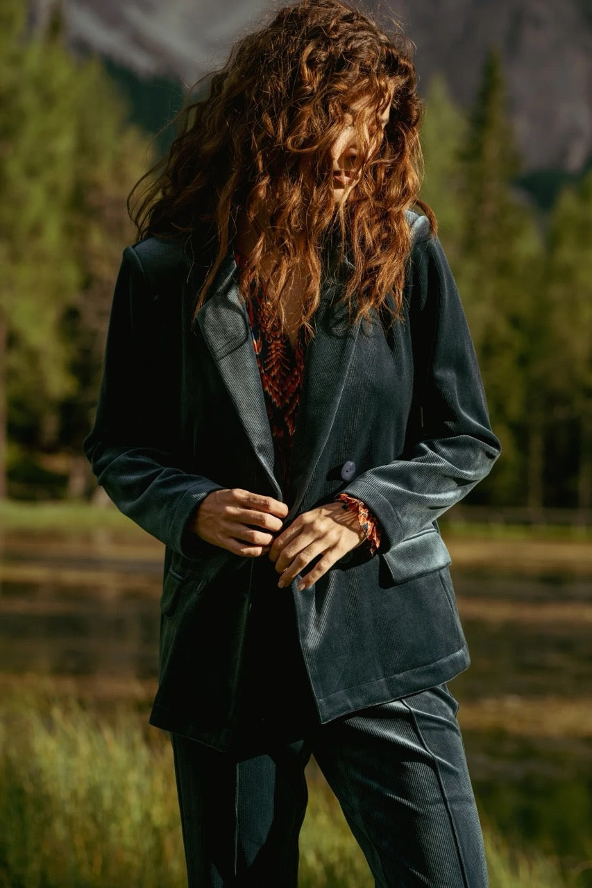 traffic People Ava Rose Jacket Blue