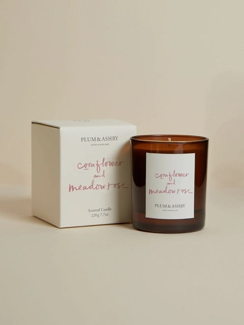 Plum and Ashby Plum Ash Candle Cornflower & Meadow
